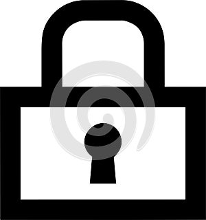 lock unlock icon design black and white