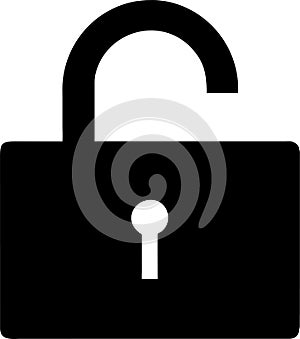 lock unlock icon design black and white