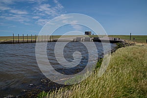 The lock of Vidaa, Wadden Sea, Denmark