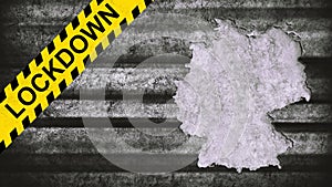 Lockdown Germany Map, Coronavirus, Outbreak quarantine