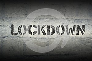 Lockdown word gr photo