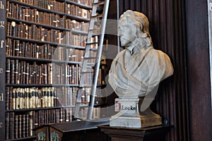 Locke bust in Trinity College