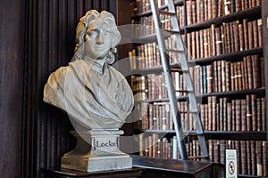 Locke bust in Trinity College