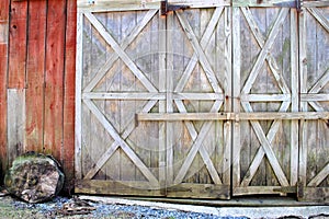 Locked barn doors