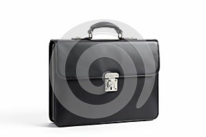 Locked briefcase, isolated on white background, briefcase, safe, padlock