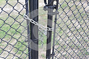 Locked Chain Link Fence