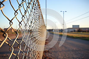 locked chain linked fence suggesting impermeability