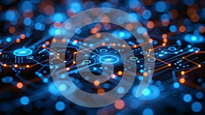 Locked data files display padlock symbols. Digital interface, secure, and encrypted data. AI Generated