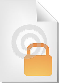 Locked document icon