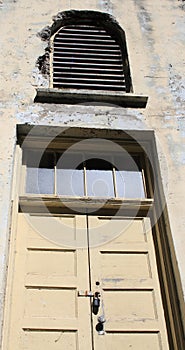 Locked Door on Alcatraz Island