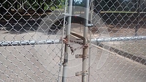 Locked fence