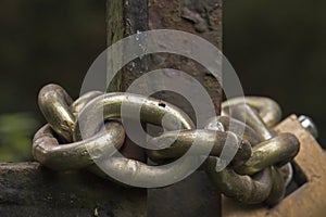 A locked gate