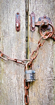 Locked gate