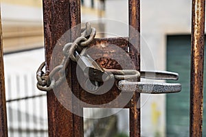 Locked gate