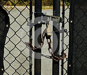 Locked Gate and Fence