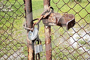 Locked gate