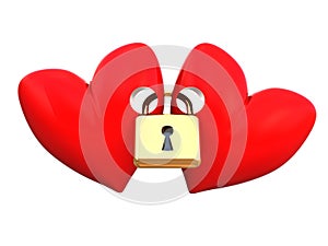 Locked hearts