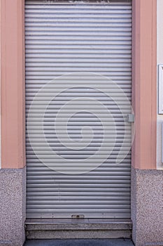 A locked loading door in sequence of corona pandemic
