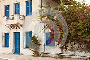 Locked old house in Greece