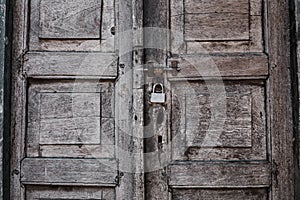 Locked Padlock Door Texture Detailed Vanga Streets Sea Port Wall Town Lunga Lunga Kwale Kenya Oceanscape Seascape