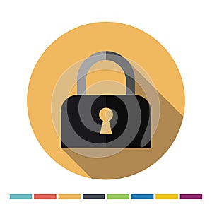 Locked padlock icon