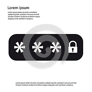 Locked Password Field - Vector Icon