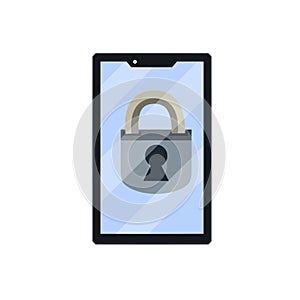 Locked smartphone. Access to account