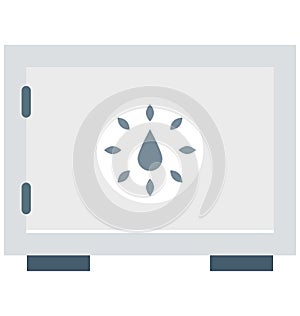 Locker Color Isolated Vector Icon that easily can be modified and edit.