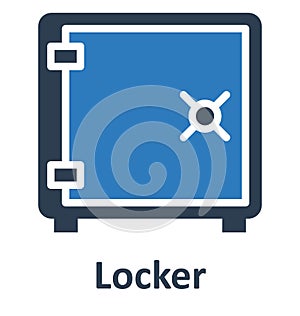 Locker Isolated Vector Icon which can easily modify or edit