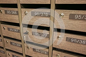 Locker MailBoxes postal for keep your information, bills,postcard,mails etc, condominium mailbox regulations