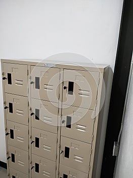 Lockers are furniture that can be found everywhere in schools, university dormitories. or office at work serves to prevent theft b photo