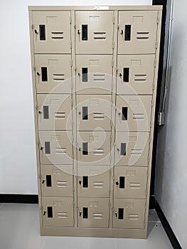 Lockers are furniture that can be found everywhere in schools, university dormitories. or office at work serves to prevent theft b photo