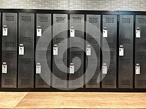 Lockers at a local gym