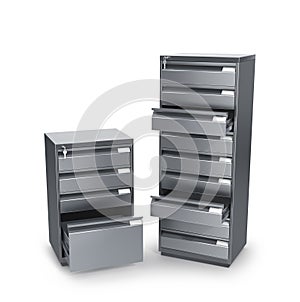 lockers for storing documents.