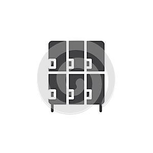 Lockers vector icon