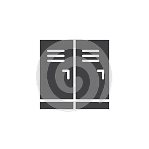 Lockers vector icon