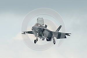 Lockheed Martin F-35B flying for display