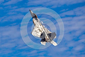 Lockheed Martin F-22 Raptor of the Air Force at the MCAS Airshow