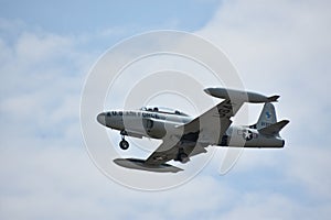 Lockheed Shooting Star T33 at 2018 Great New England Airshow in Chicopee, Massachusetts