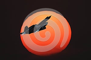 Lockheed sr-71 blackbird 3d model in flight