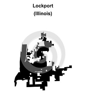 Lockport outline map