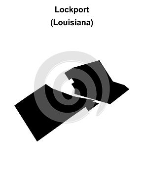 Lockport outline map