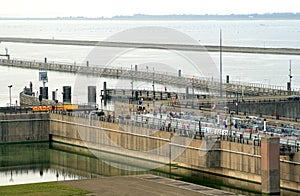 Locks in the Oosterschelde (Holland)