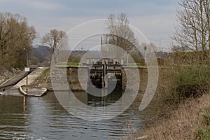 The locks at the Ruhr river near Bochum, Germany