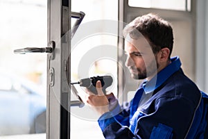 Locksmith Man Repairing