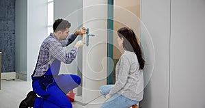 Locksmith Man Repairing