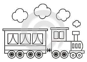 Locomotive, coloring book