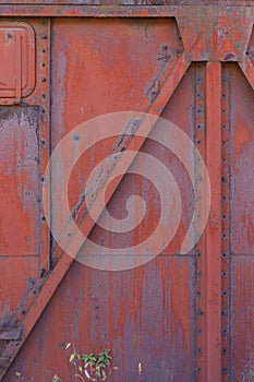 Locomotive detail, Red wall