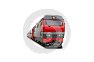 Locomotive diesel fuel combustible isolated white background
