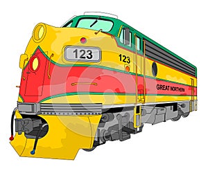 Locomotive illustration